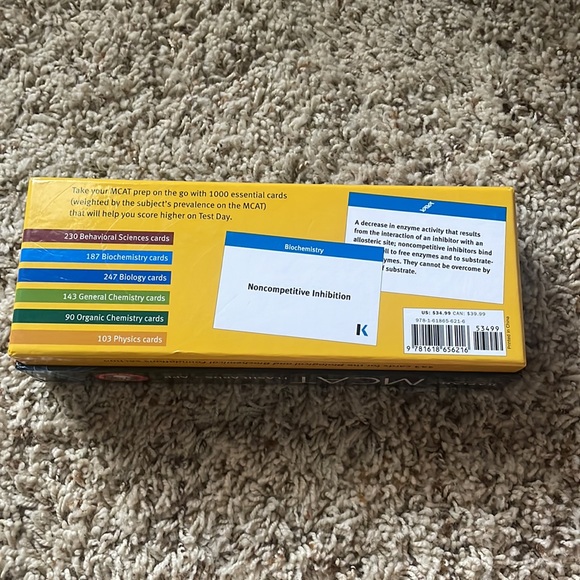 Kaplan MCAT Flashcards - Picture 2 of 2
